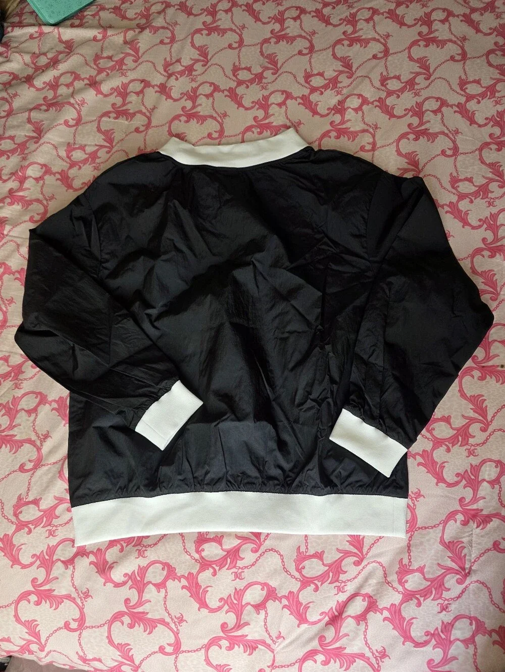 Nike Black Bomber Jacket with White Trim